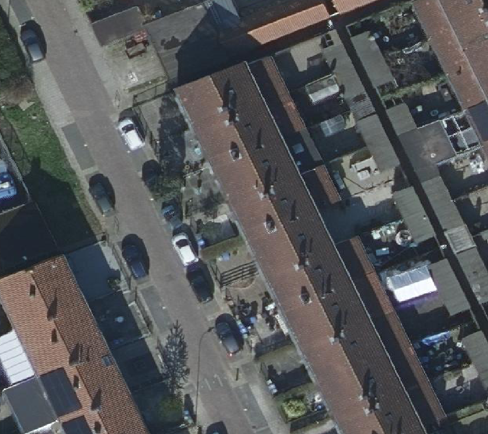True ortho Luchtfoto op daksegment