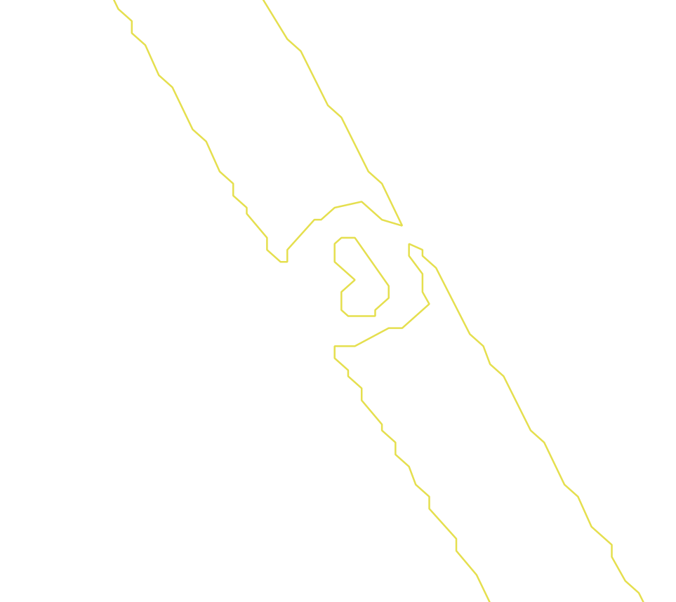 Daksegment met contourlijnen en structuurweergave