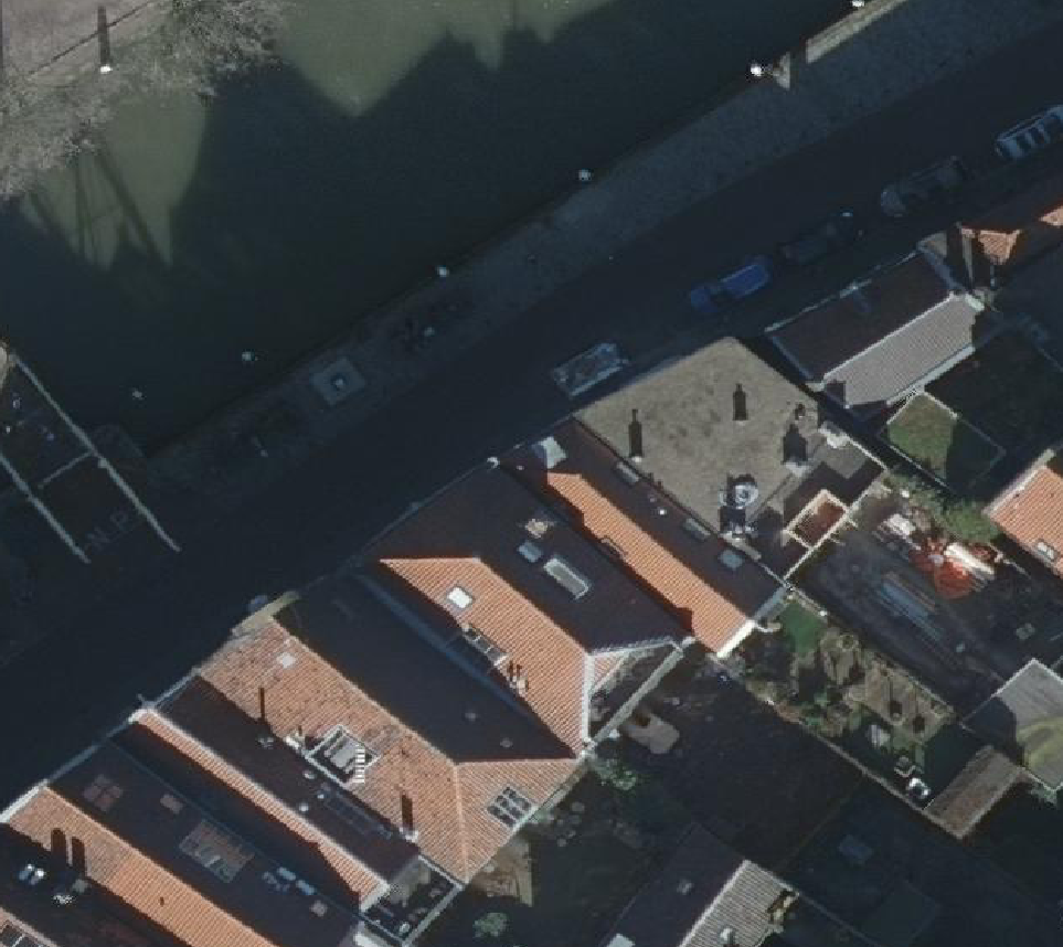True ortho Luchtfoto op daksegment