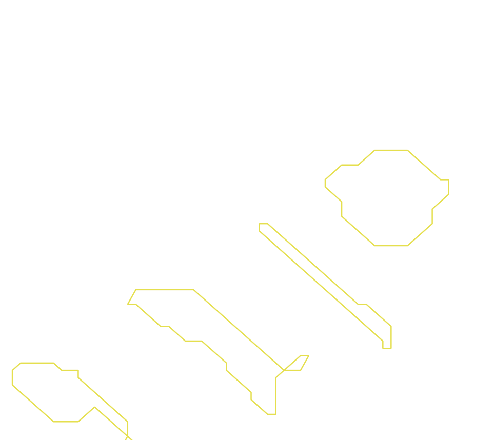 Daksegment ingezoomd met contourlijnen en structuurweergave