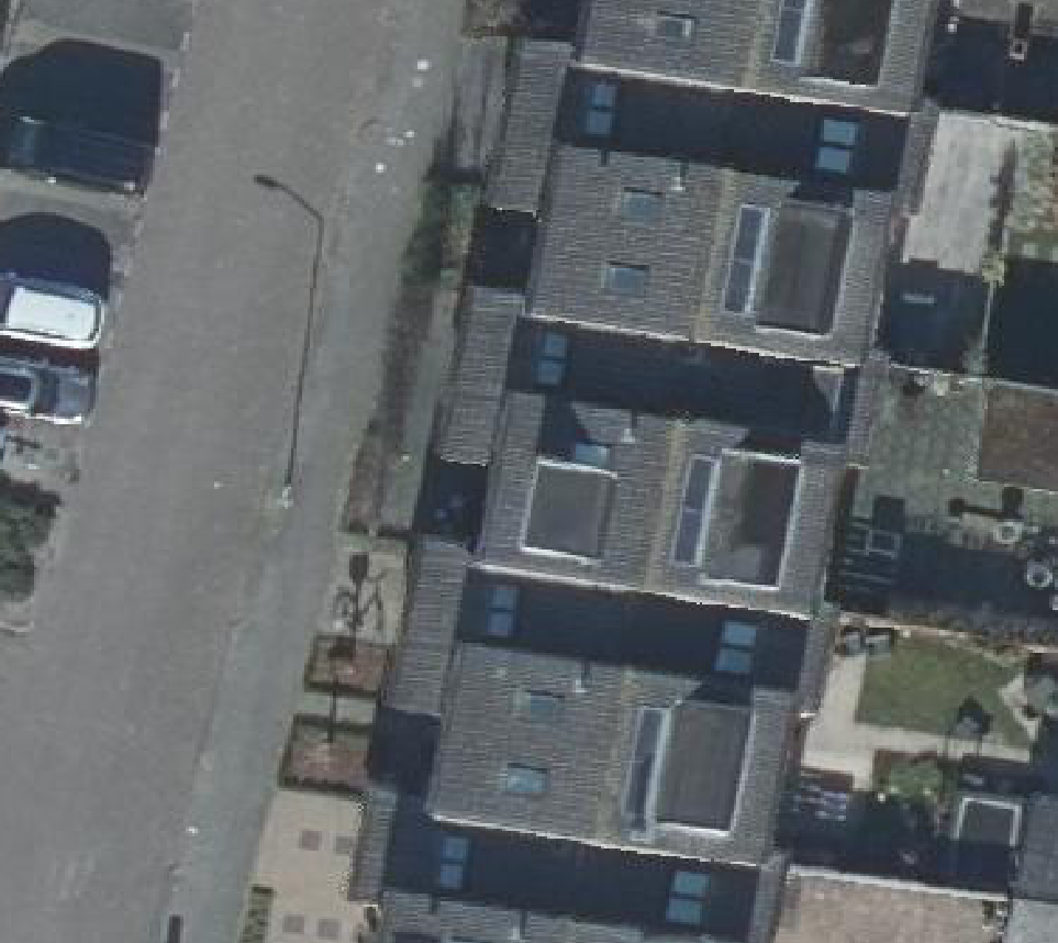 True ortho luchtfoto van Dordrecht met zicht op woning
