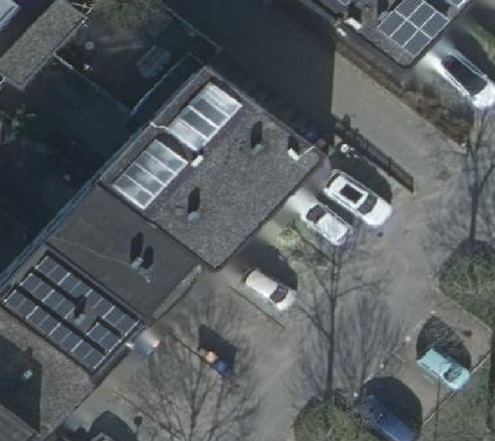 True ortho luchtfoto van Dordrecht met zicht op woning