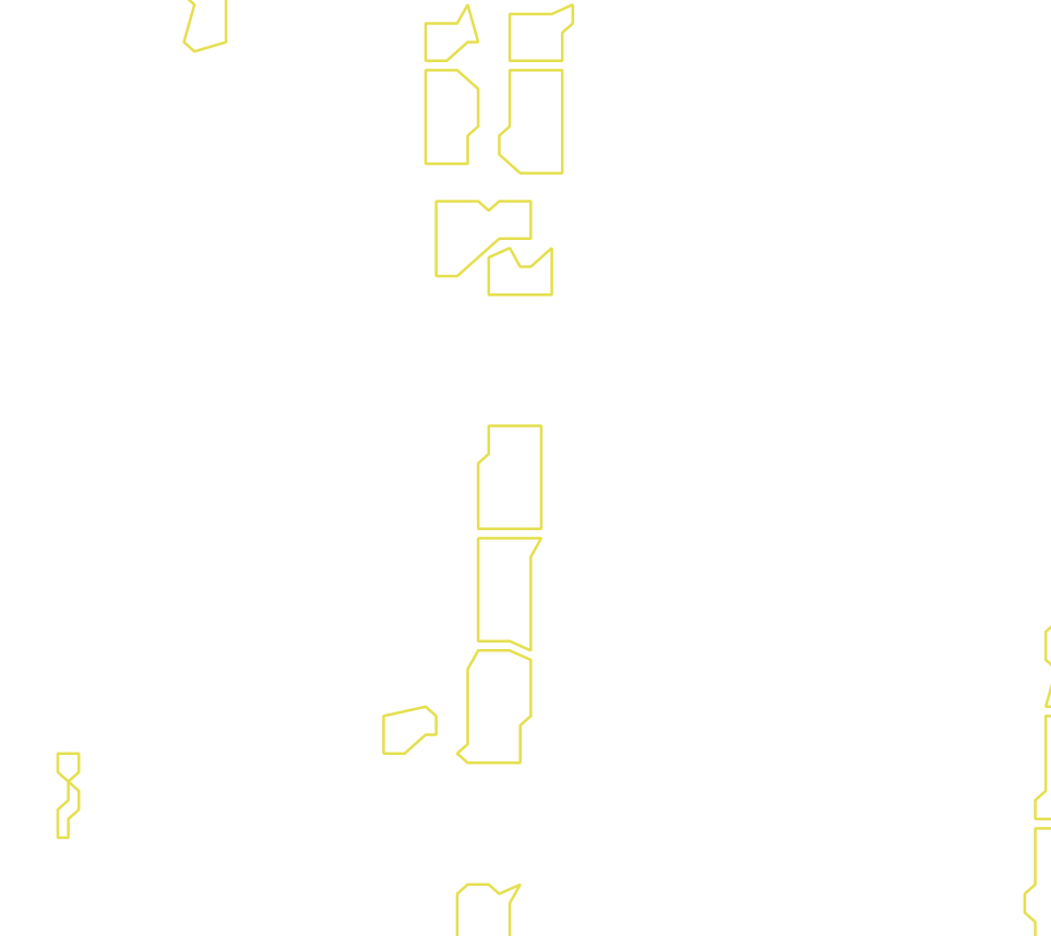 Daksegment met contourlijnen en structuurweergave