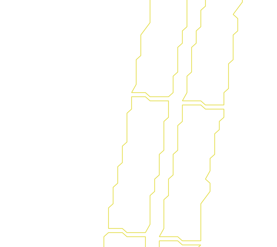 Daksegment ingezoomd met contourlijnen en structuurweergave