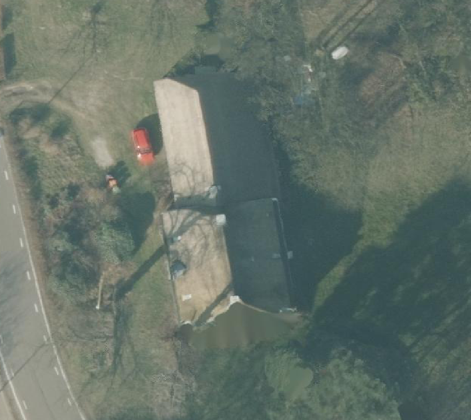 True ortho Luchtfoto op daksegment