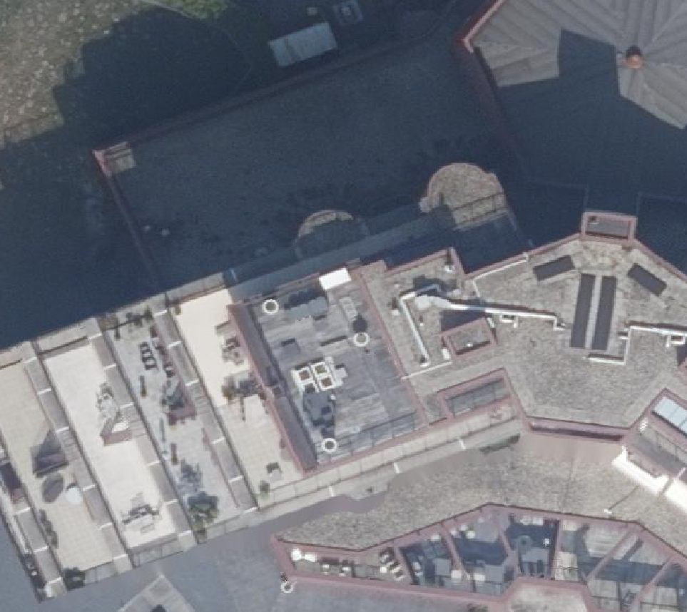 True ortho Luchtfoto op daksegment