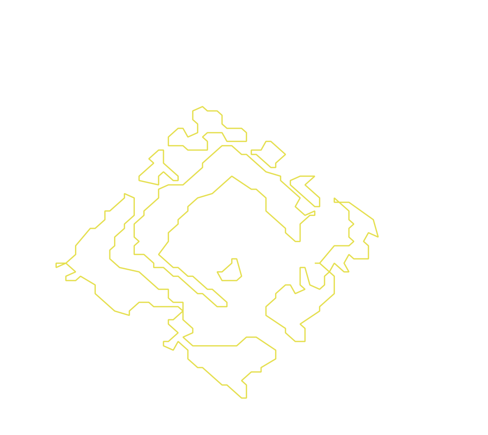 Daksegment met contourlijnen en structuurweergave
