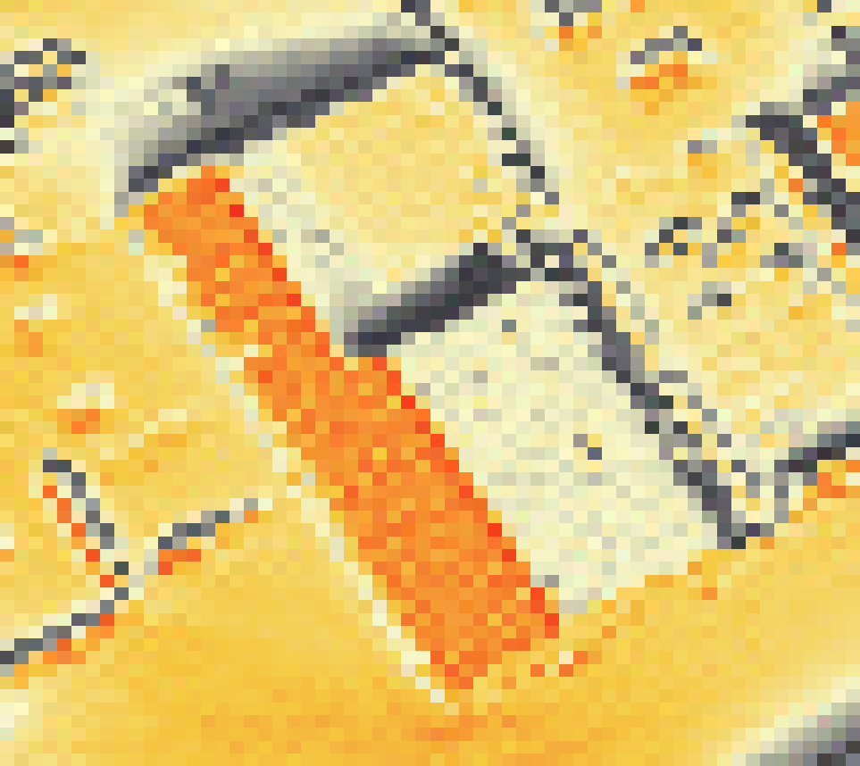 PV-irradiatie op daksegment ingezoomd met intensiteitsverdeling van zonlicht