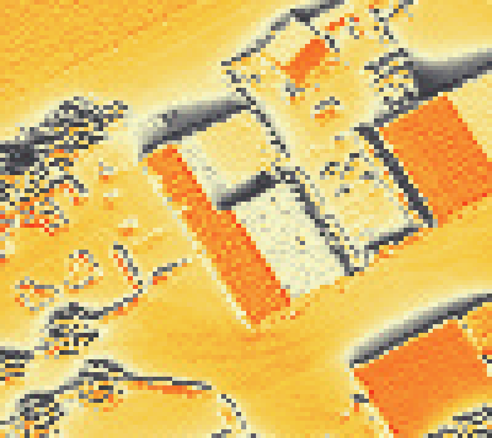 PV-irradiatie op daksegment met intensiteitsverdeling van zonlicht