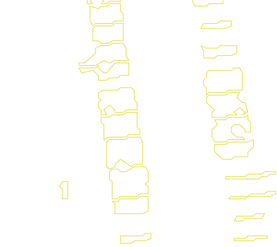 Daksegment met contourlijnen en structuurweergave