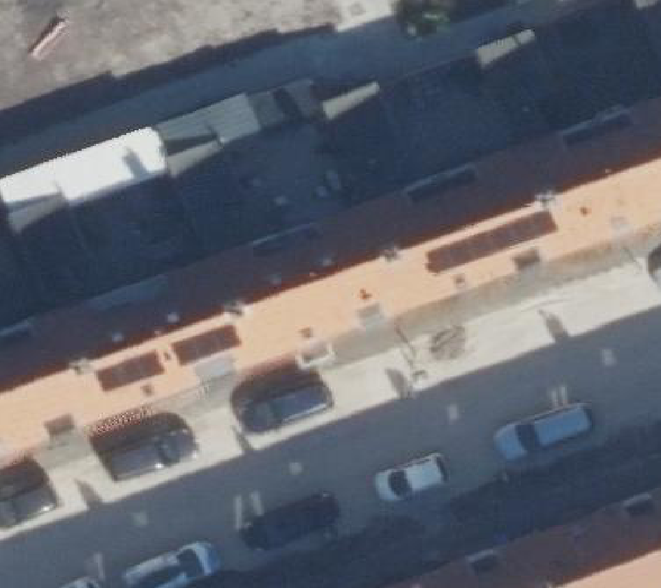 True ortho luchtfoto van Haastrecht met zicht op woning