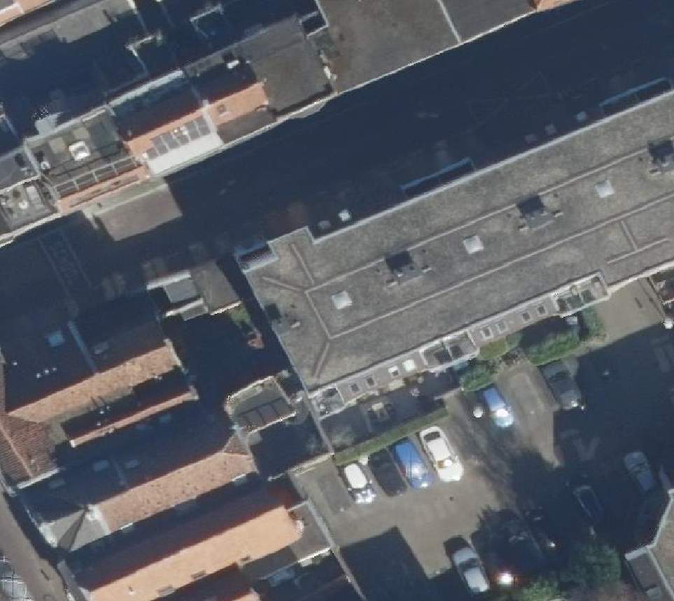 True ortho Luchtfoto op daksegment