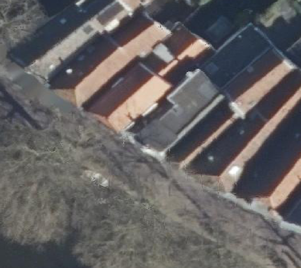 True ortho luchtfoto van Gouda met zicht op woning