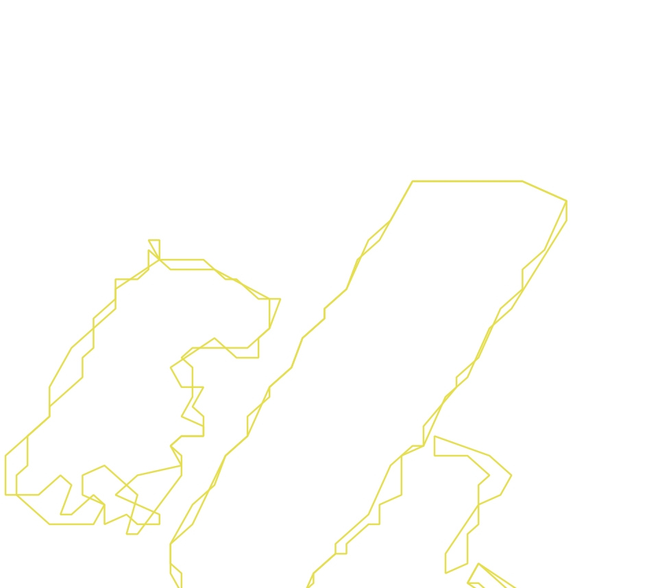 Daksegment ingezoomd met contourlijnen en structuurweergave