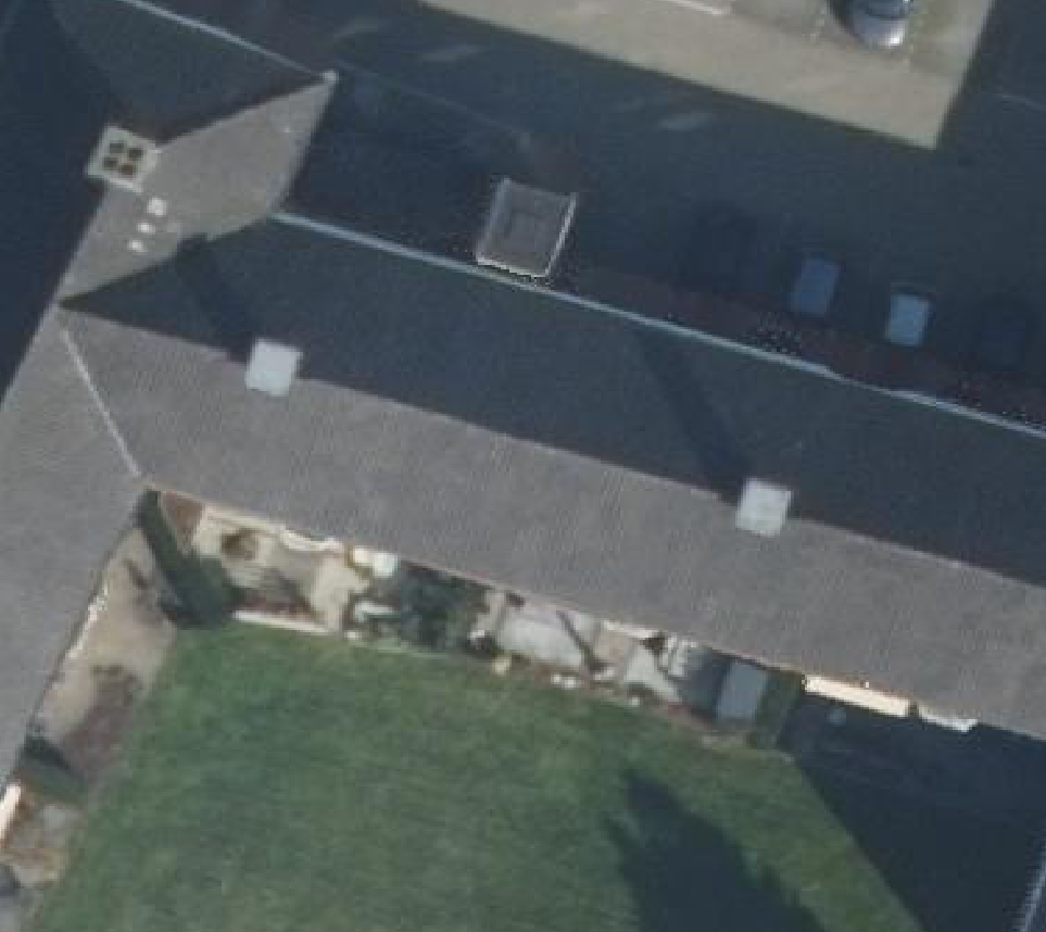 True ortho luchtfoto van De Bilt met zicht op woning