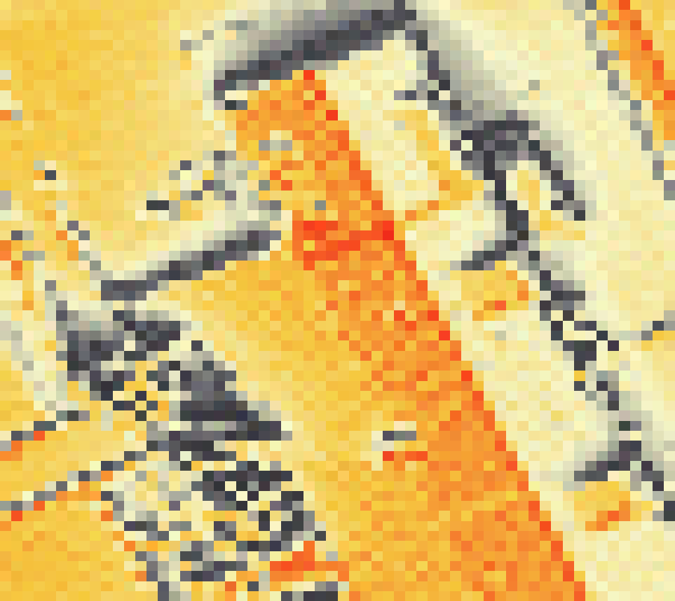 PV-irradiatie op daksegment ingezoomd met intensiteitsverdeling van zonlicht