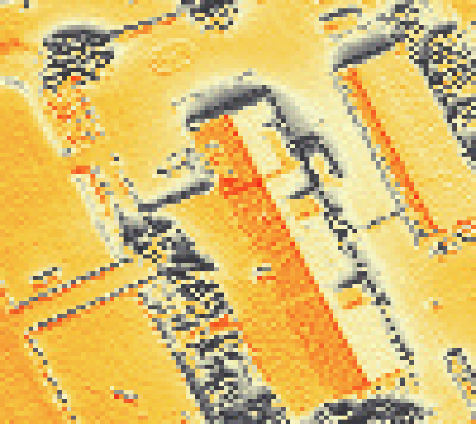 PV-irradiatie op daksegment met intensiteitsverdeling van zonlicht