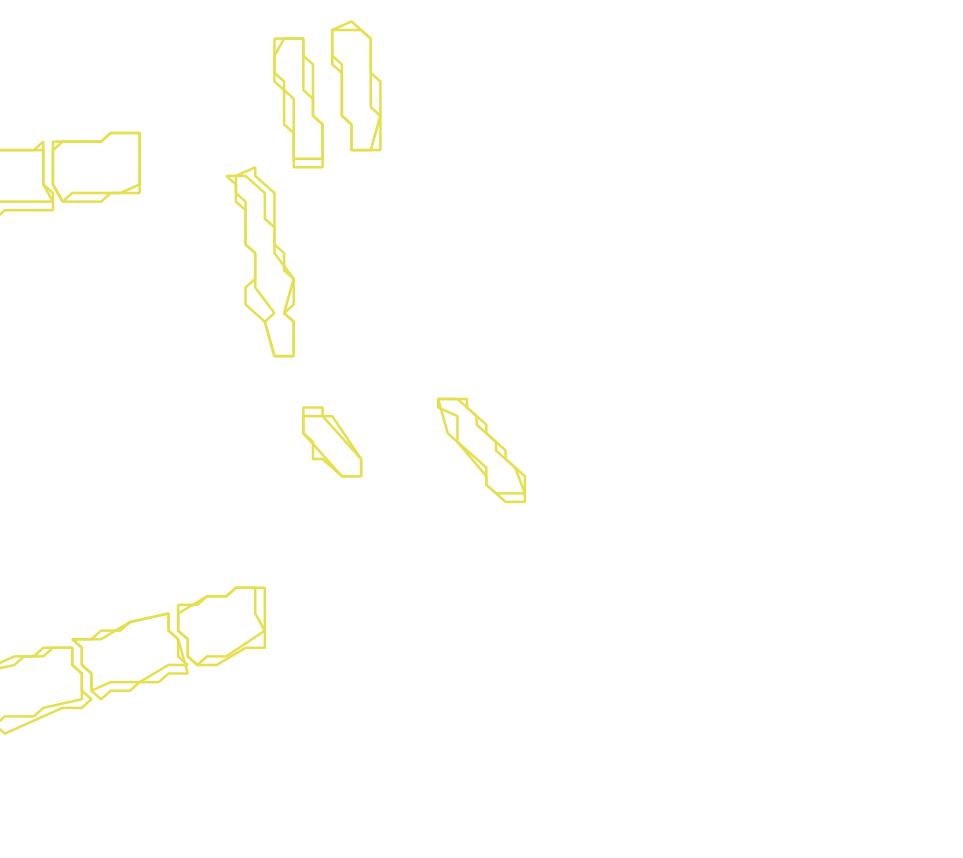 Daksegment met contourlijnen en structuurweergave