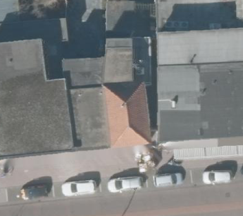 True ortho luchtfoto van Almelo met zicht op woning