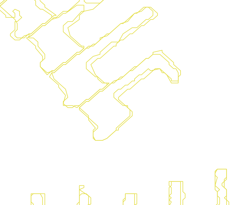 Daksegment met contourlijnen en structuurweergave