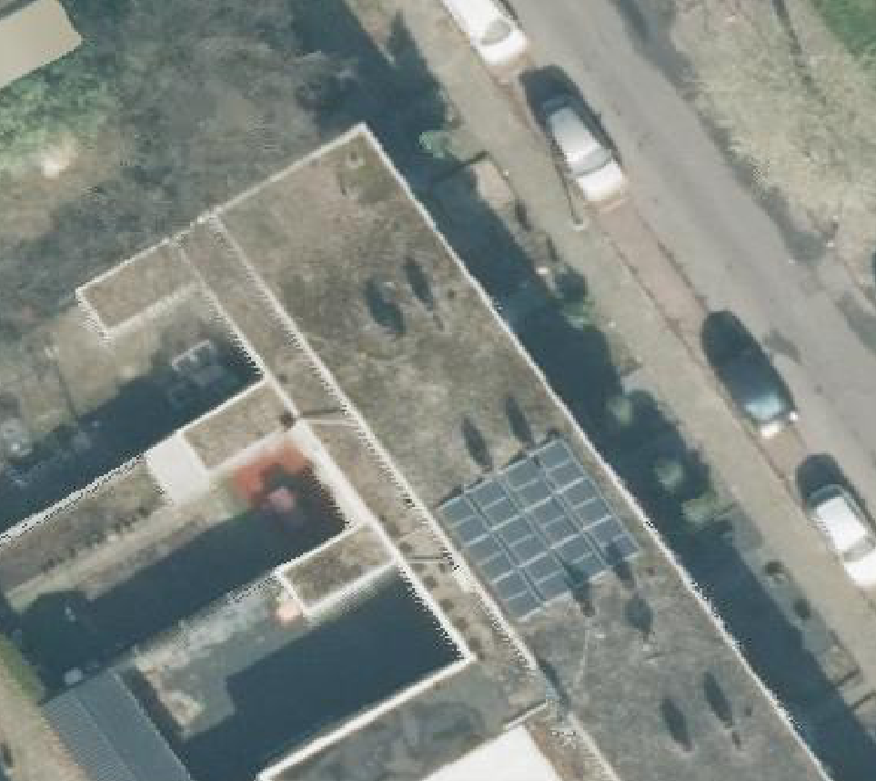 True ortho luchtfoto van Hengelo met zicht op woning