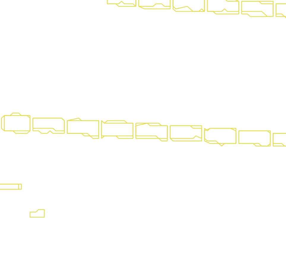 Daksegment met contourlijnen en structuurweergave