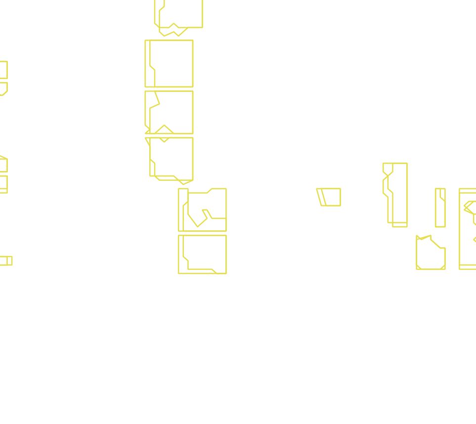 Daksegment met contourlijnen en structuurweergave