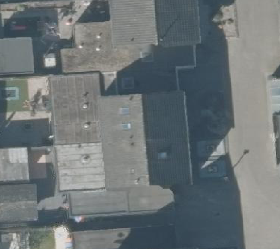 True ortho luchtfoto van Almelo met zicht op woning