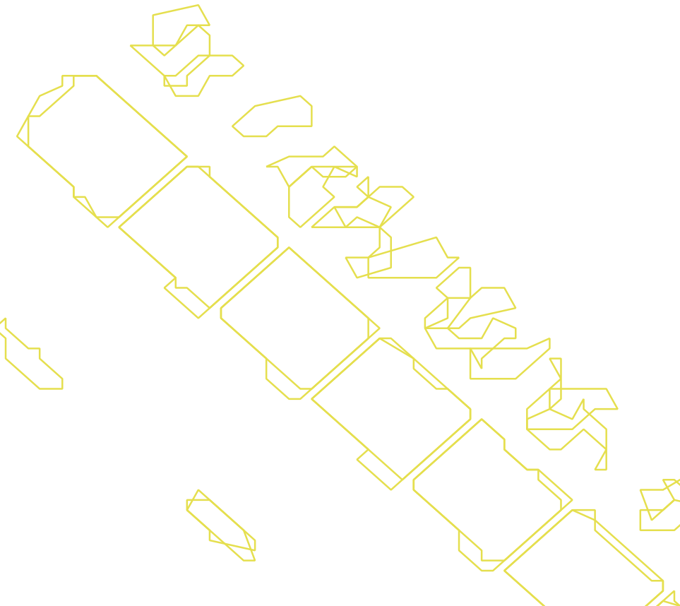 Daksegment ingezoomd met contourlijnen en structuurweergave