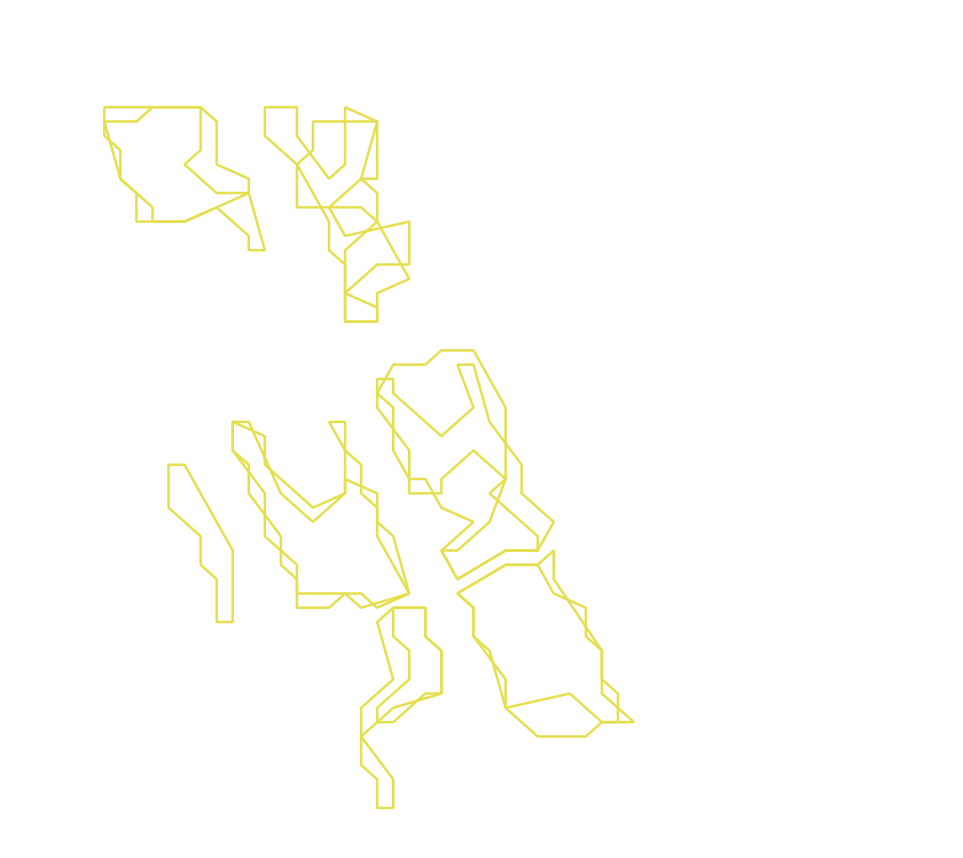 Daksegment ingezoomd met contourlijnen en structuurweergave