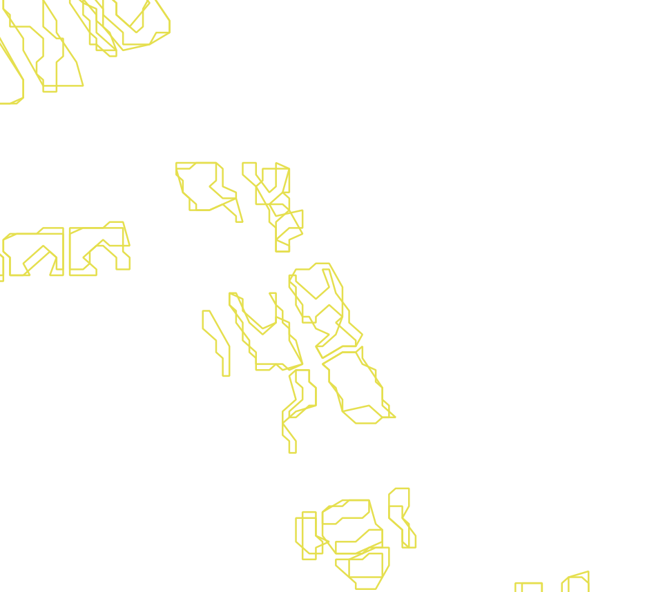 Daksegment met contourlijnen en structuurweergave