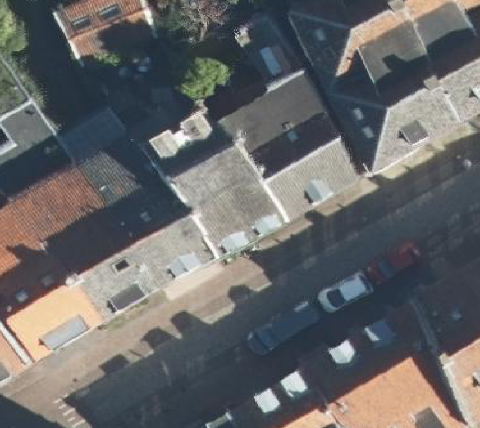 True ortho luchtfoto van Wijk bij Duurstede met zicht op woning