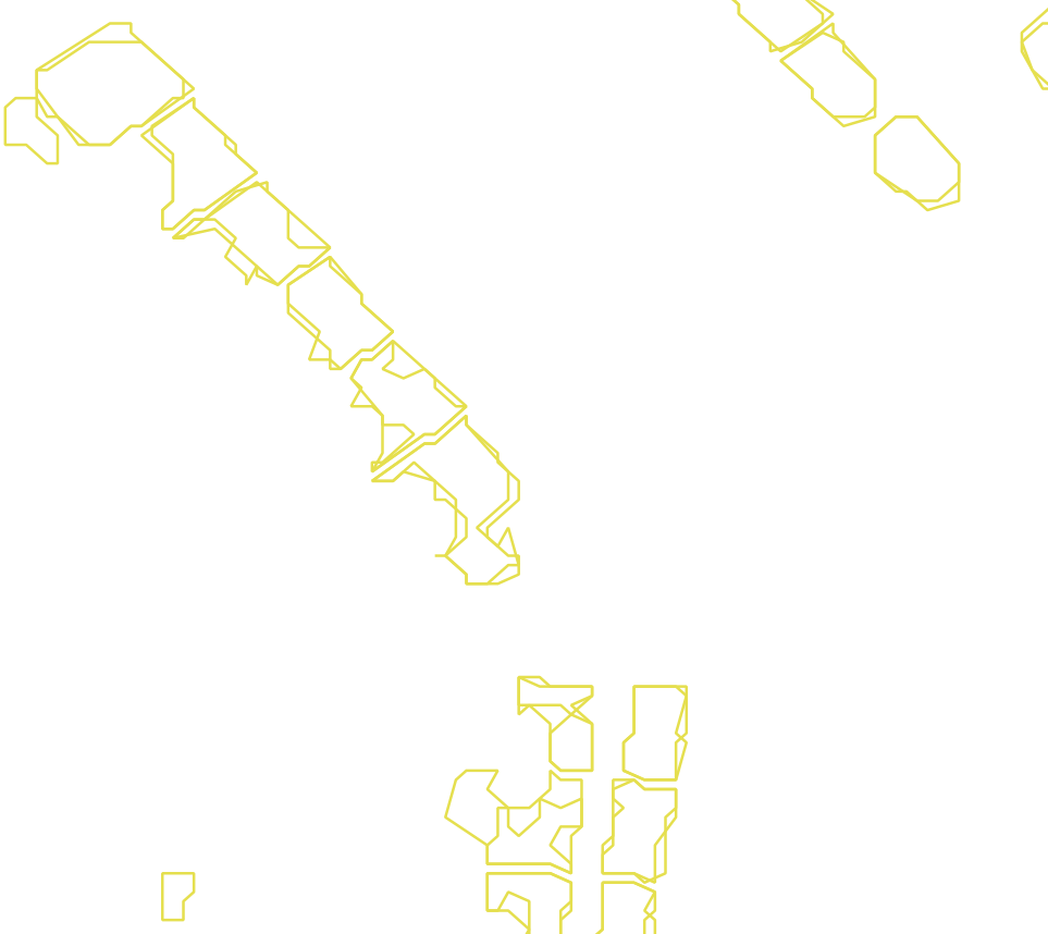 Daksegment met contourlijnen en structuurweergave