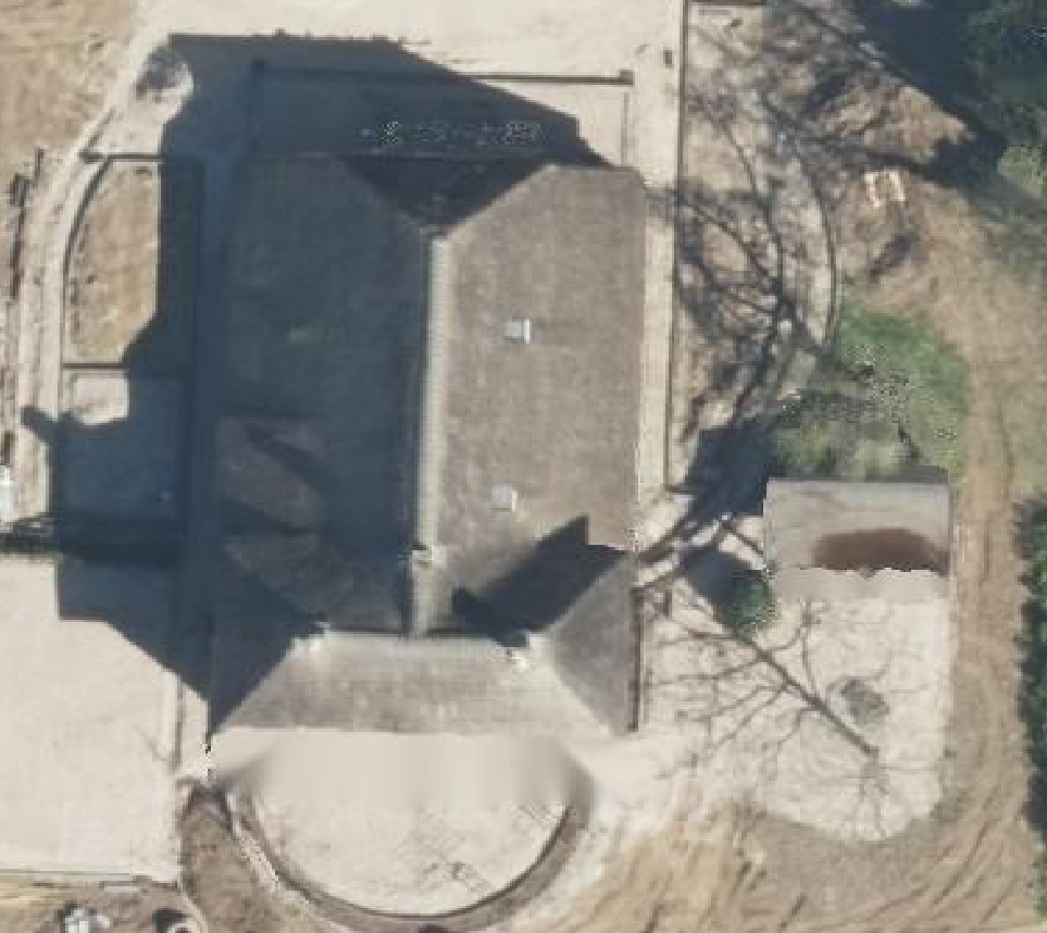 True ortho luchtfoto van Kesteren met zicht op woning