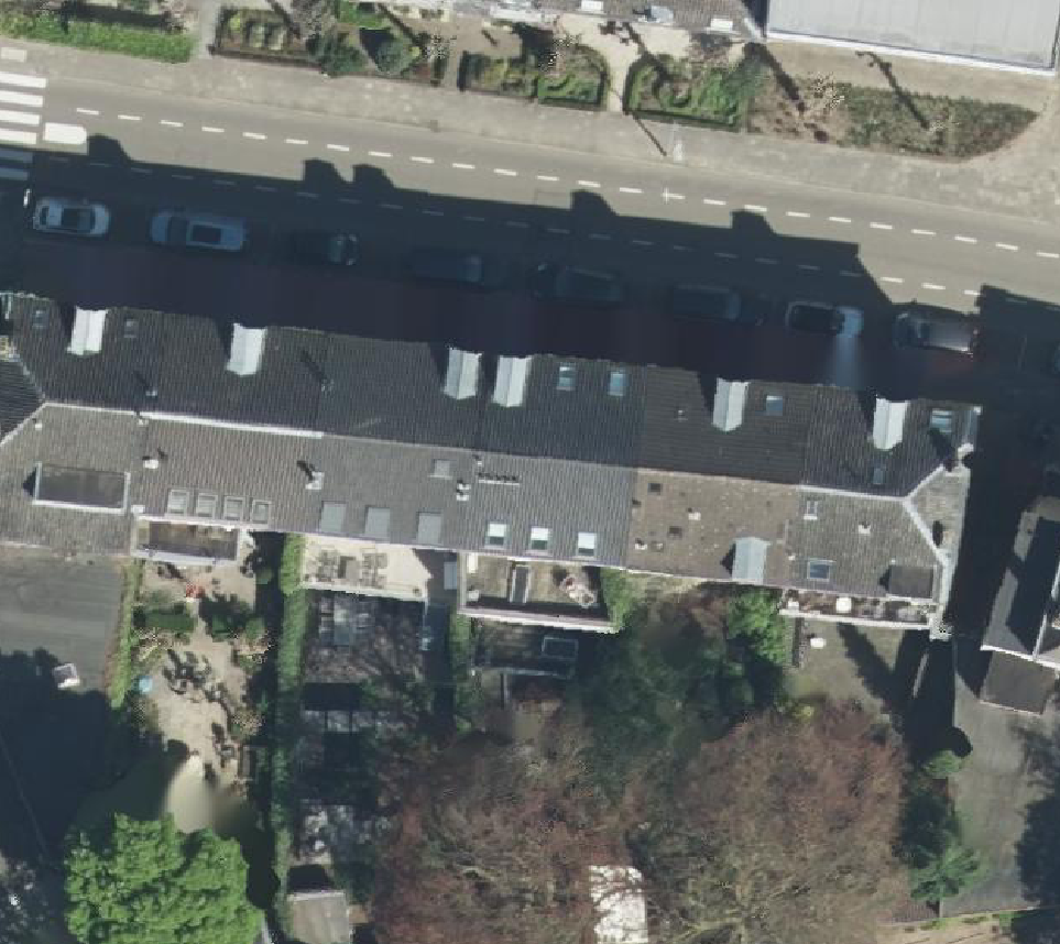 True ortho Luchtfoto op daksegment