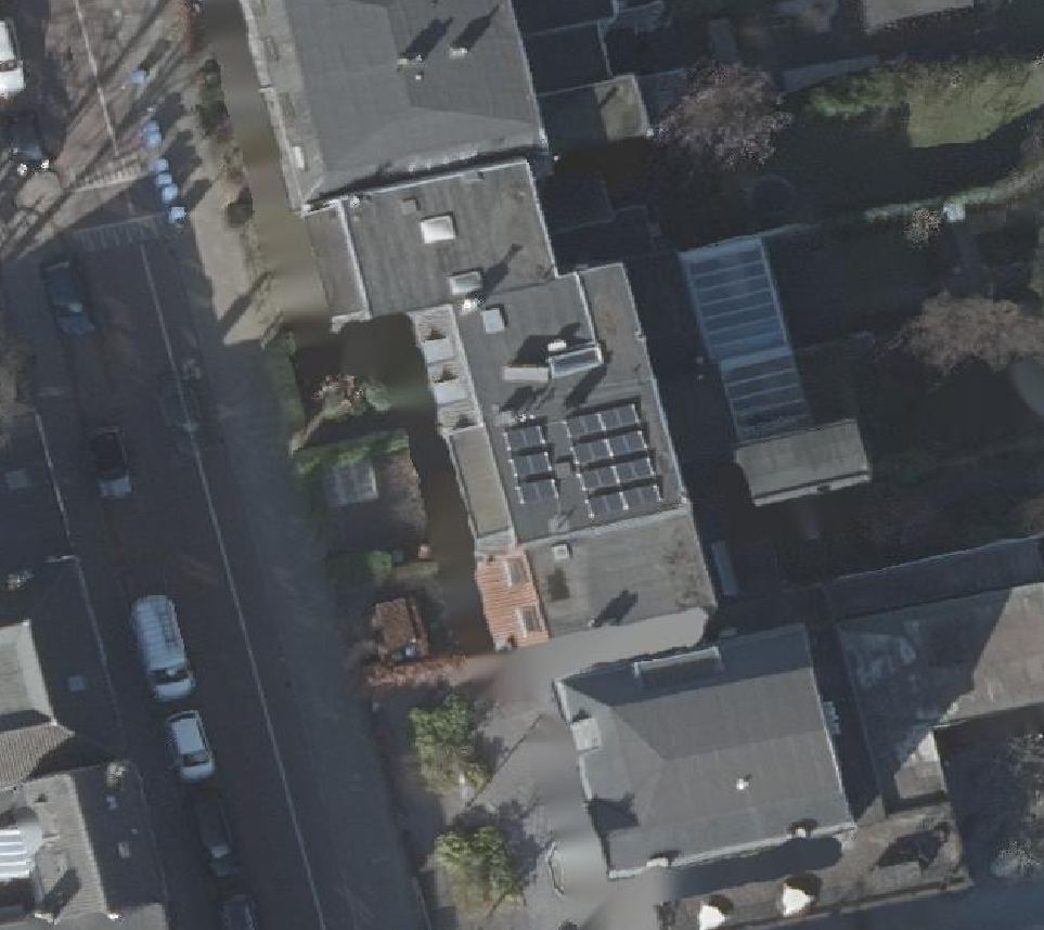 True ortho Luchtfoto op daksegment
