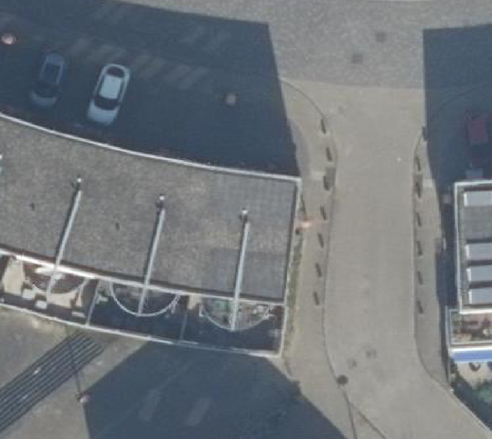 True ortho luchtfoto van Amersfoort met zicht op woning