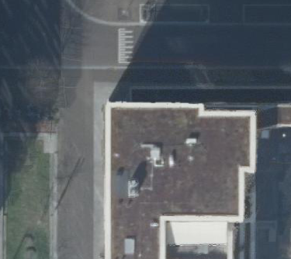 True ortho luchtfoto van Amsterdam met zicht op woning
