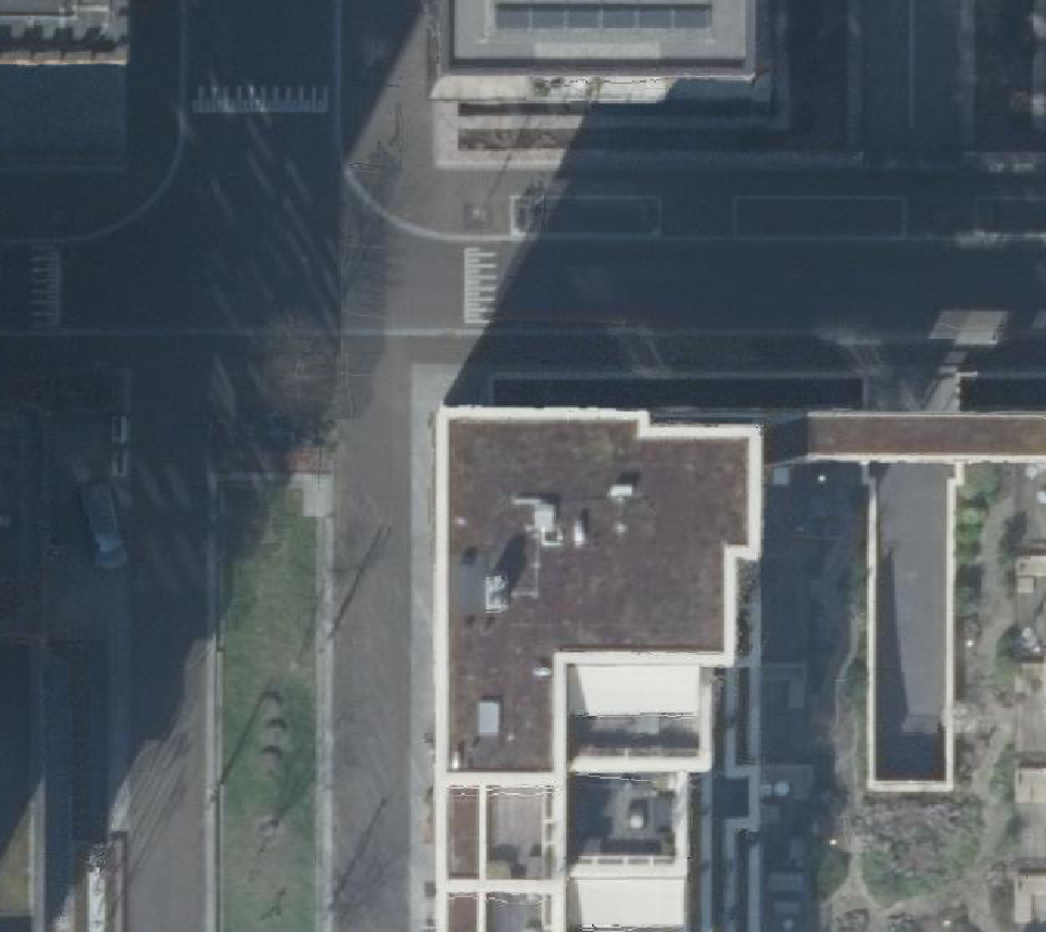 True ortho Luchtfoto op daksegment