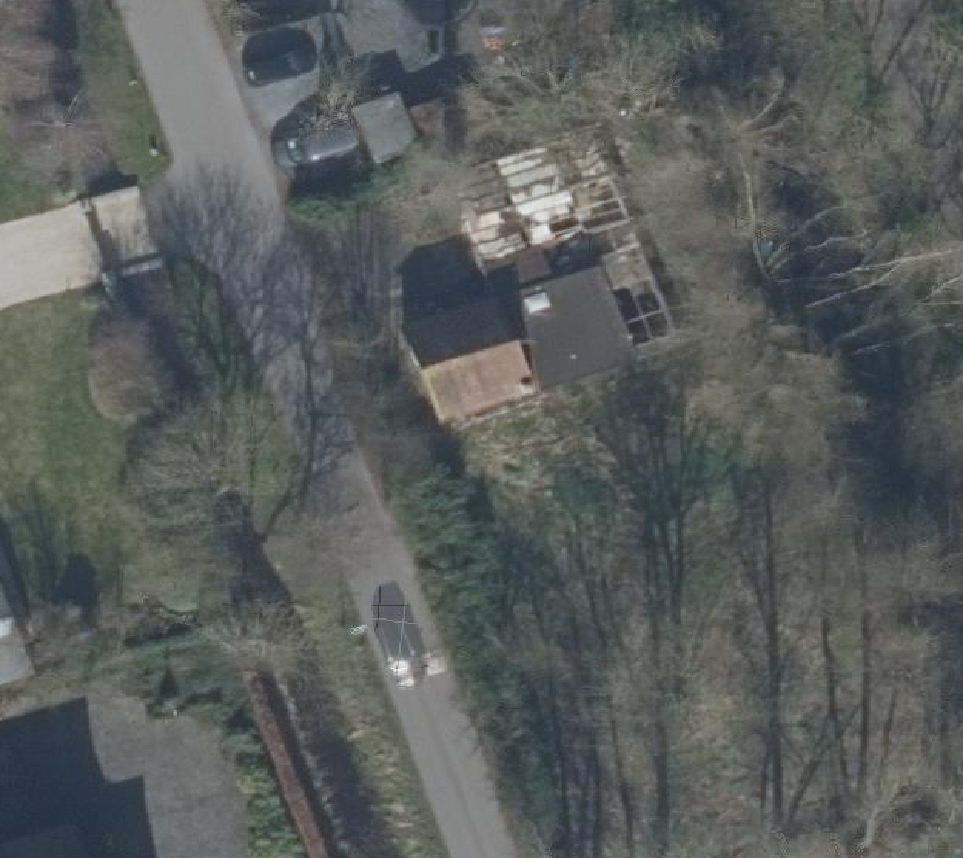 True ortho Luchtfoto op daksegment