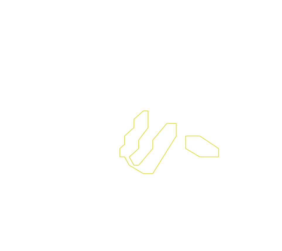 Daksegment ingezoomd met contourlijnen en structuurweergave