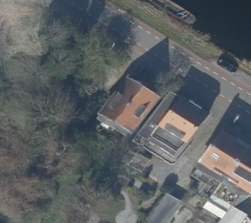True ortho Luchtfoto op daksegment