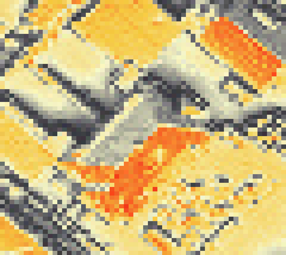 PV-irradiatie op daksegment ingezoomd met intensiteitsverdeling van zonlicht