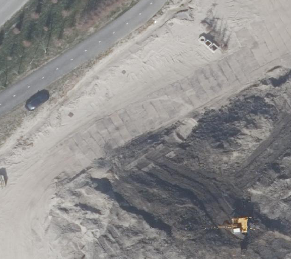 True ortho Luchtfoto op daksegment