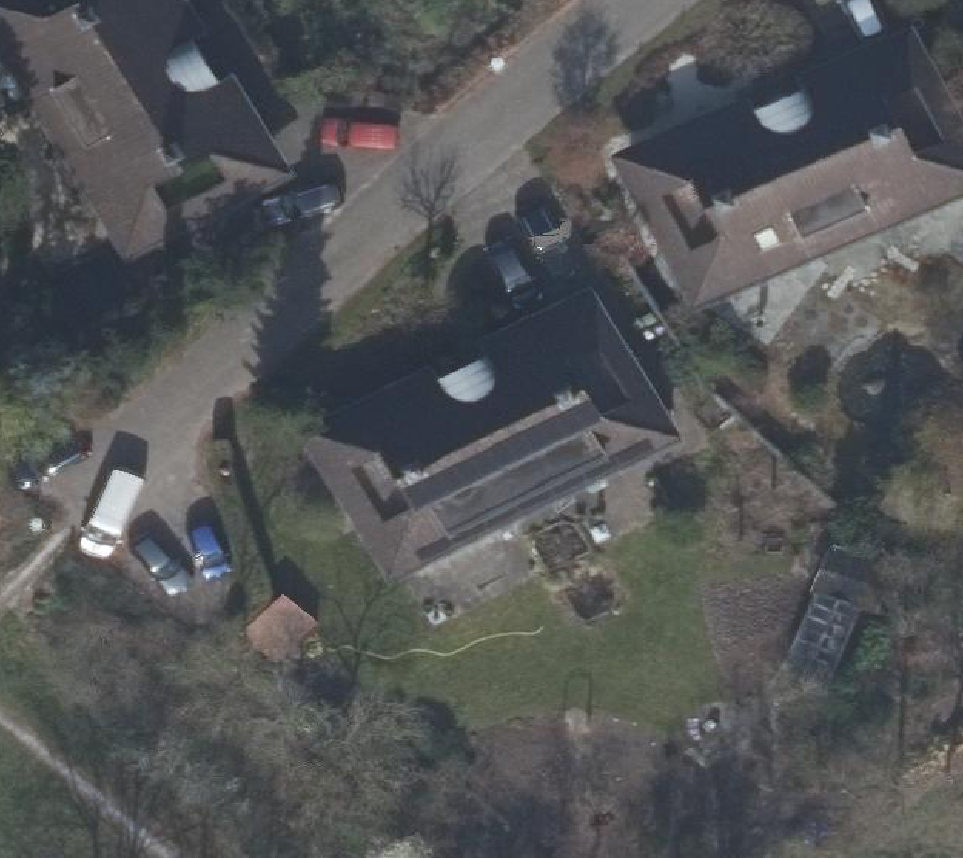 True ortho Luchtfoto op daksegment