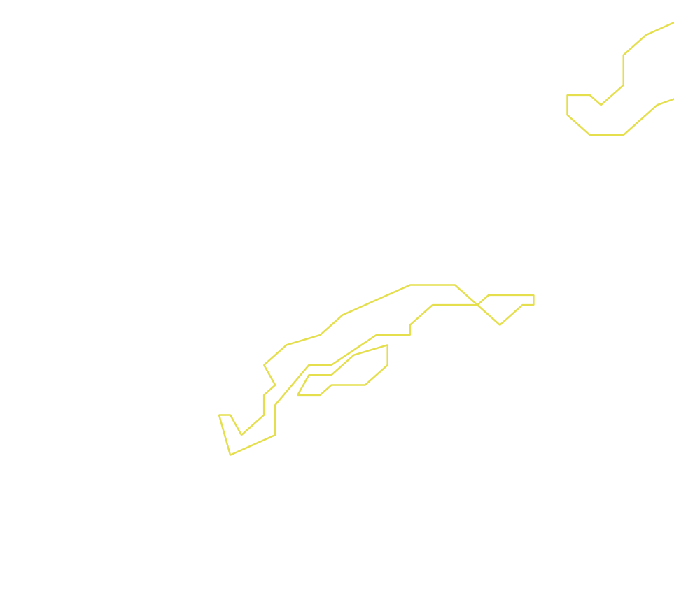 Daksegment ingezoomd met contourlijnen en structuurweergave