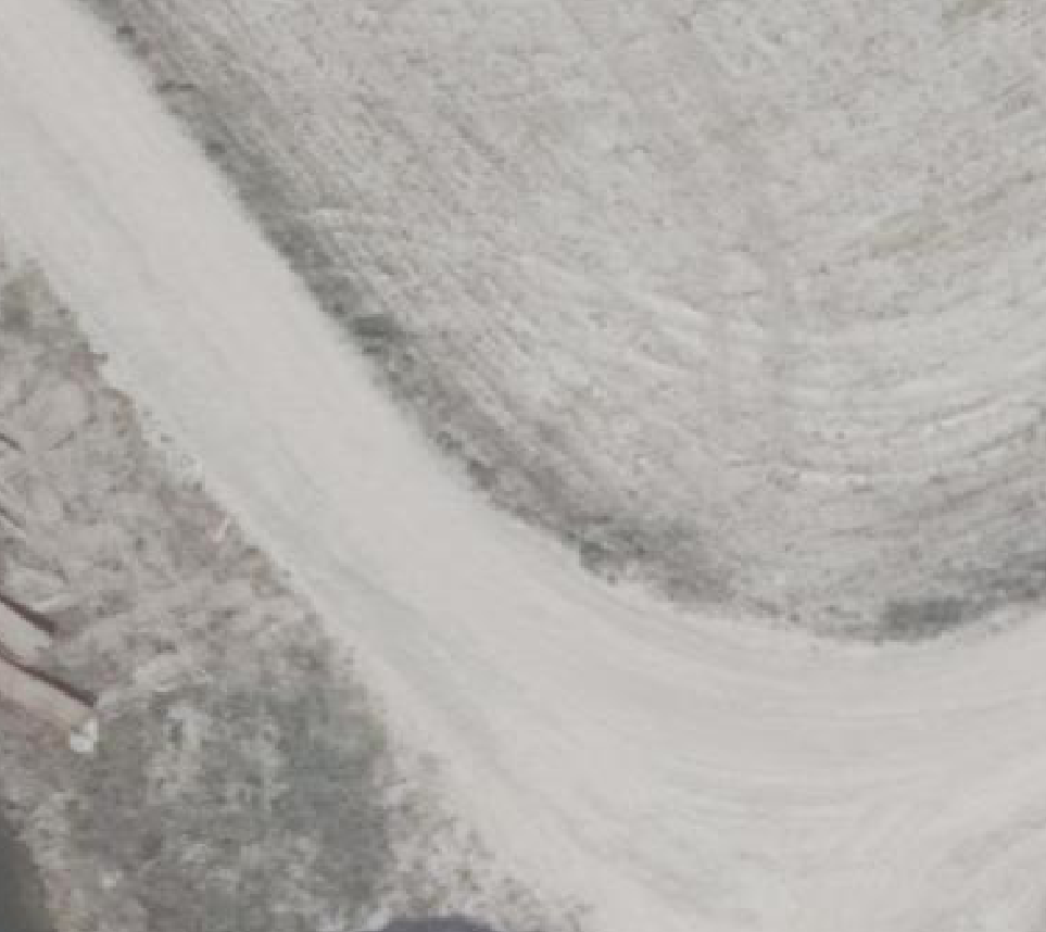 True ortho Luchtfoto op daksegment ingezoomd
