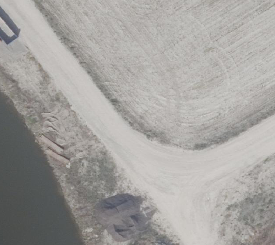 True ortho Luchtfoto op daksegment
