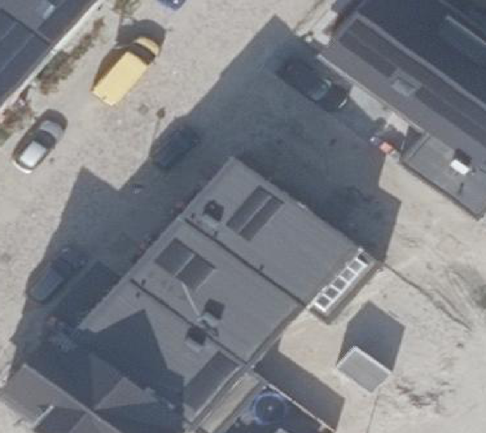 True ortho luchtfoto van Almere met zicht op woning