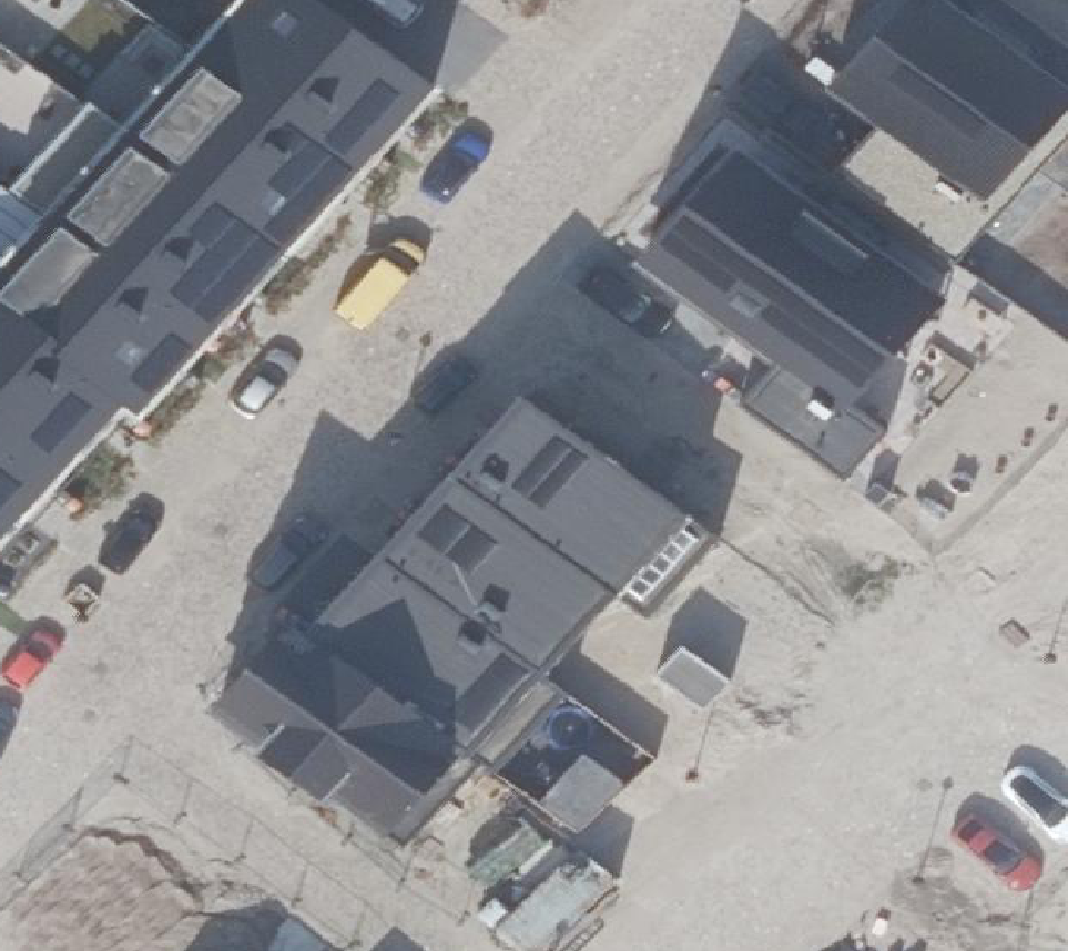 True ortho Luchtfoto op daksegment